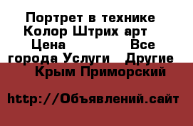 Портрет в технике “Колор-Штрих-арт“ › Цена ­ 250-350 - Все города Услуги » Другие   . Крым,Приморский